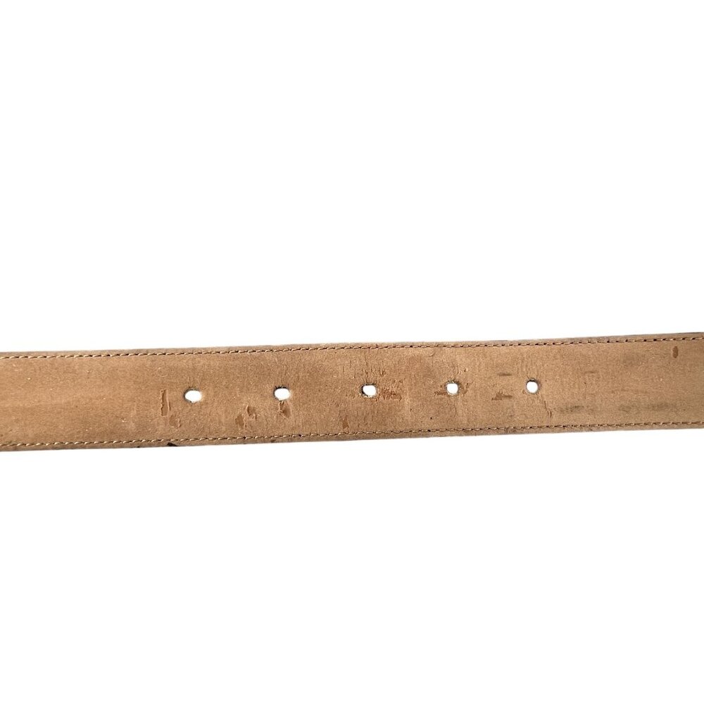 Tommy Hilfiger Mens Belt Black Leather Silver Buckle Dress Classic Formal Preppy - Picture 6 of 10